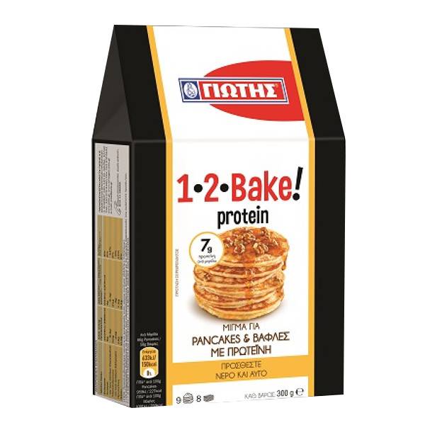 ΓΙΩΤΗΣ 1-2 bake μείγμα πρωτεϊνης για pancakes και βάφλες 300gr