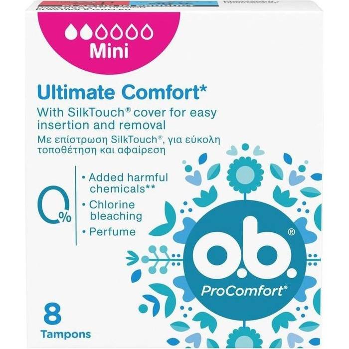 O.B. ταμπόν pro comfort mini 8τεμ