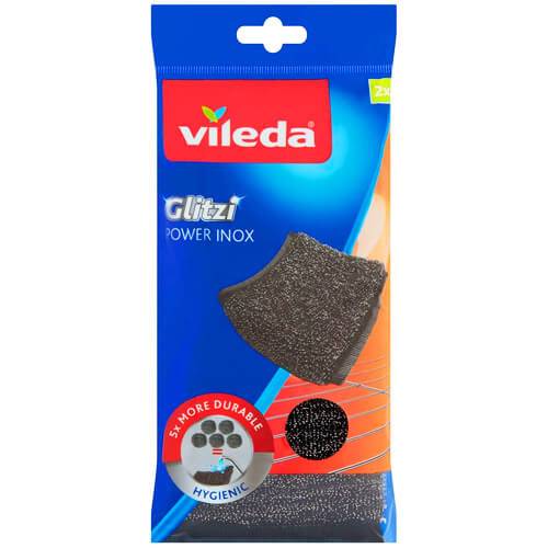 VILEDA συρμάτινο σφουγγάρι κουζίνας glitzi power inox 2τεμ