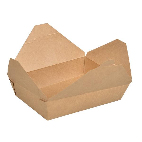 KRAFT delivery box 22,5x16,6x9cm 3000ml 50τεμ