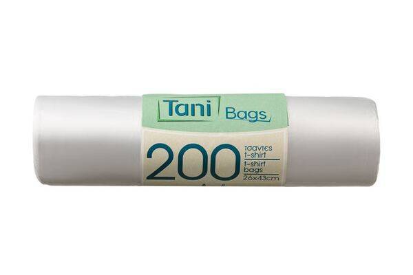 TANI HOME σακούλα ρολό φανελάκι 43x26x17cm 200τεμ
