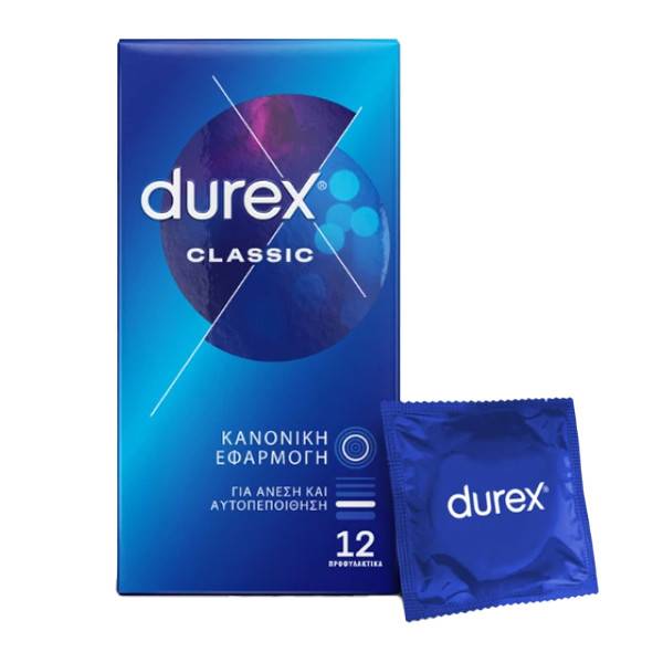 DUREX προφυλακτικά classic κανονική εφαρμογή 12τεμ