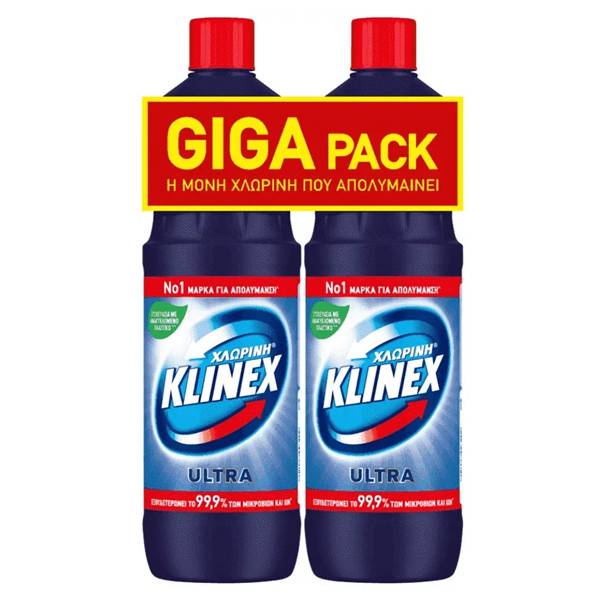 KLINEX χλωρίνη παχύρρευστη μπλε 2x1250ml