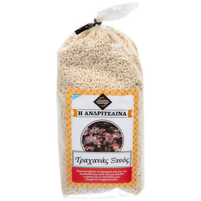ΑΝΔΡΙΤΣΑΙΝΑ ζυμαρικά τραχανάς ξινός 500gr