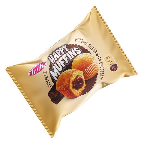 INSIFA κεκάκια happy muffins με σοκολάτα 40gr