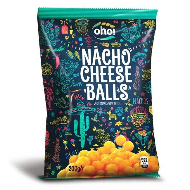 OHO! nacho σνακ καλαμποκιού με τυρί 200gr