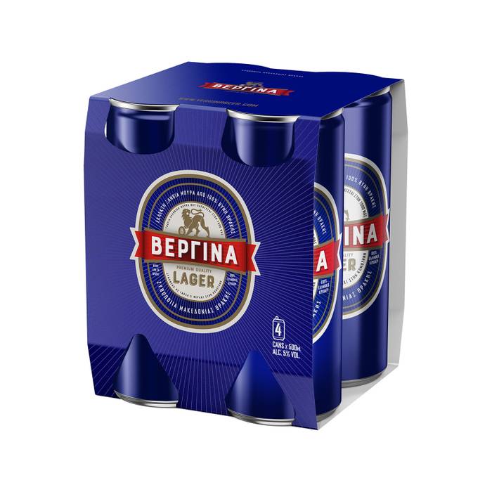 ΒΕΡΓΙΝΑ lager μπύρα κουτί 4x500ml