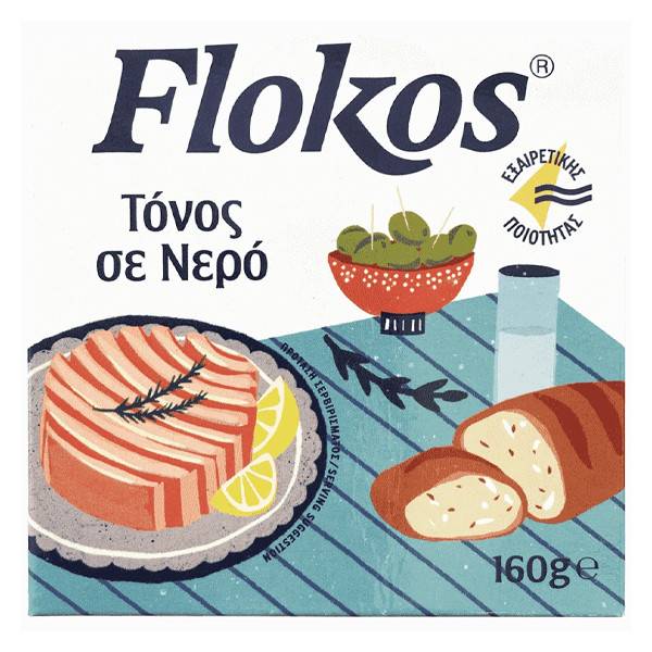 FLOKOS τόνος σε νερό 160gr
