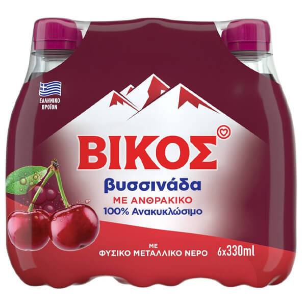 ΒΙΚΟΣ αναψυκτικό βυσσινάδα μπουκάλι 6x330ml