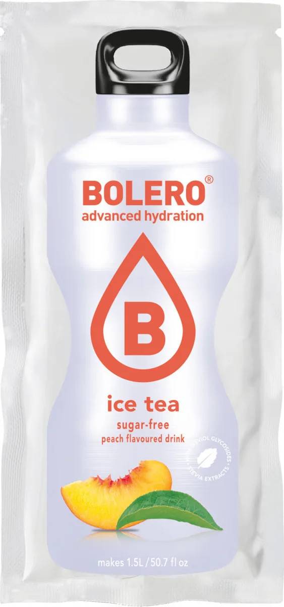 BOLERO τσάι στιγμιαίο ροδάκινο χωρίς ζάχαρη 8gr