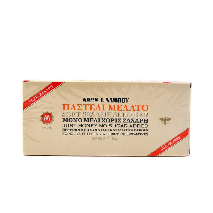 ΑΦΟΙ ΛΑΜΠΟΥ παστέλι σουσαμιού με μέλι 100% 120gr