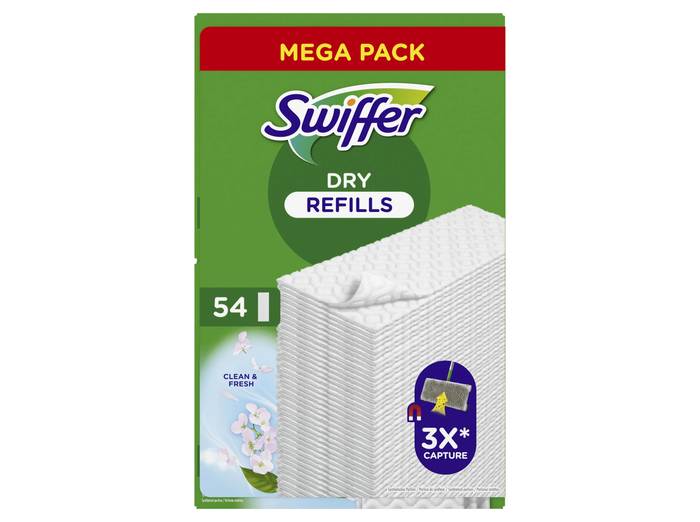 SWIFFER ανταλλακτικά πανάκια για το πάτωμα 54τεμ