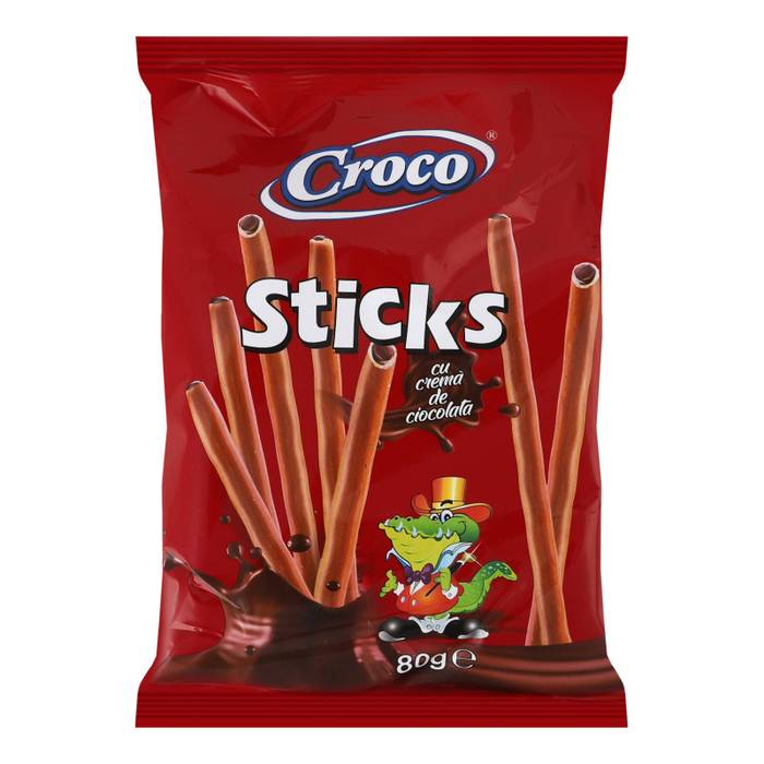 CROCO sticks αλμυρά με γέμιση σοκολάτας 80gr