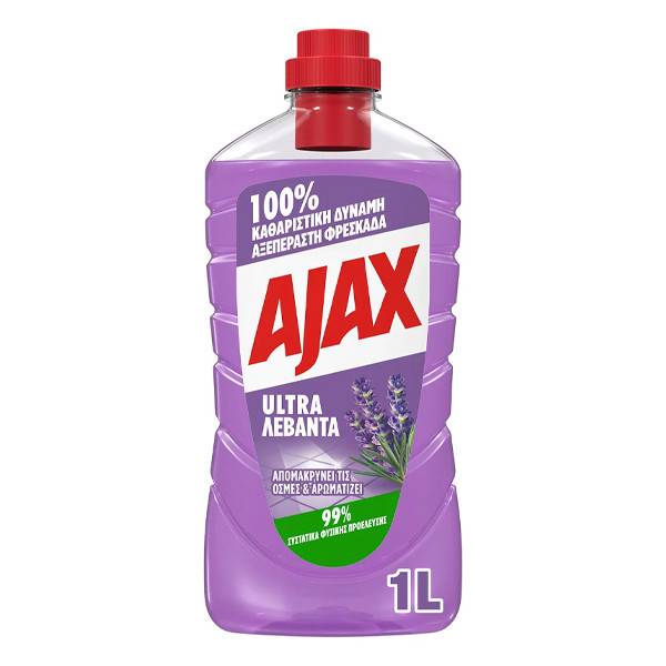 AJAX Ultra υγρό καθαριστικό Λεβάντα 1lt