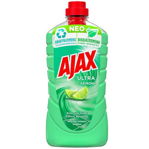 AJAX Ultra υγρό καθαριστικό Λεμόνι 1lt