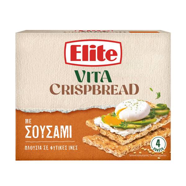 ELITE crispbread με σουσάμι 8x265gr