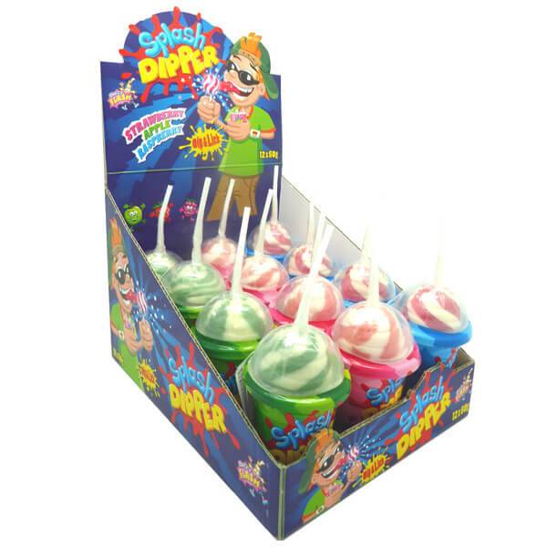 SPLASH DIPPER ποτήρι με γλειφιτζούρι και ξινή σκόνη 12x50gr