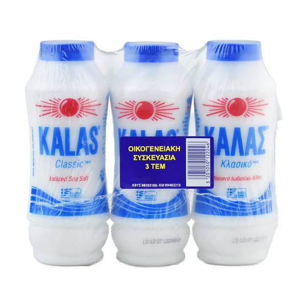 ΚΑΛΑΣ αλάτι κλασικό 3x400gr