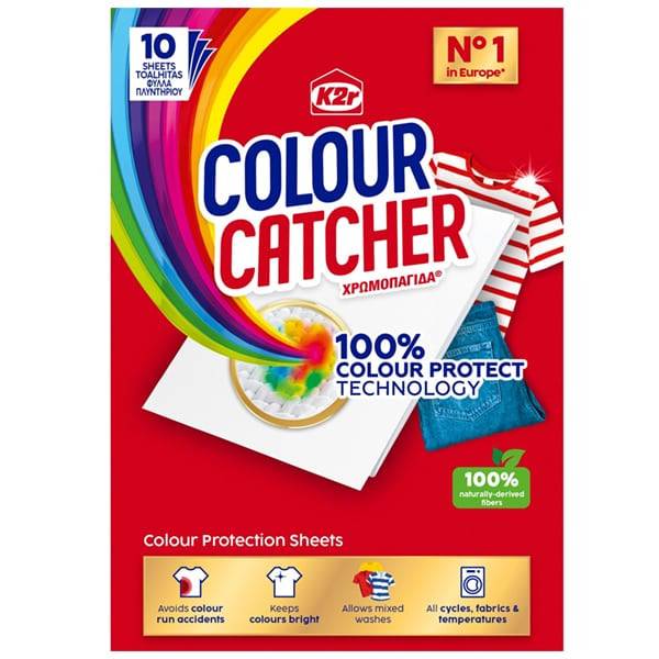 K2R colour catcher χρωμοπαγίδες 10τεμ