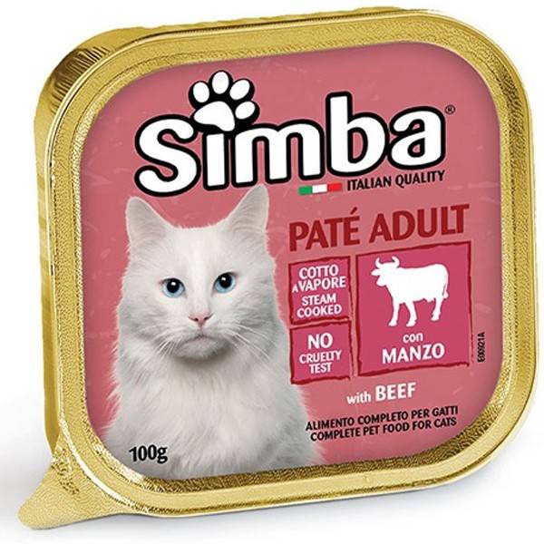 SIMBA γατοτροφή πατέ μοσχάρι 100gr
