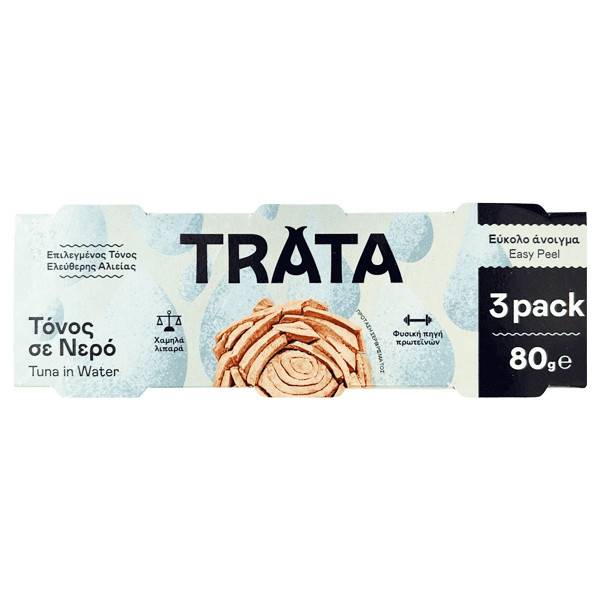 TRATA τόνος σε νερό 3x80gr