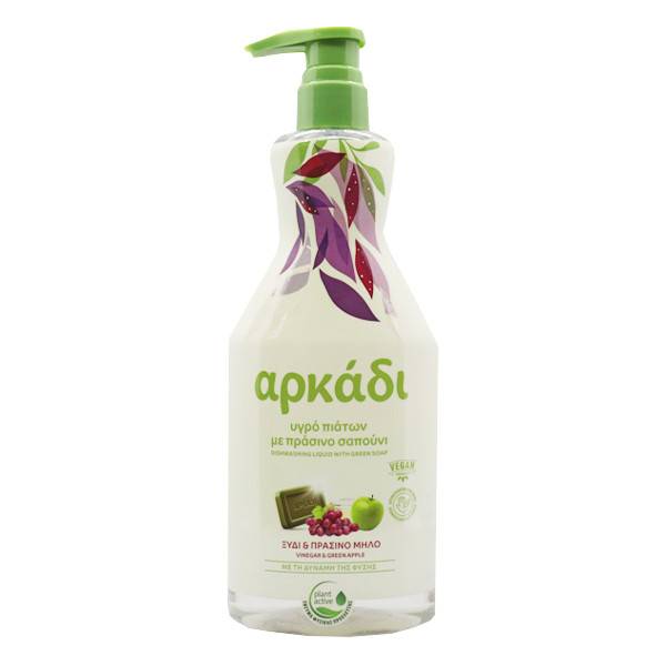 ΑΡΚΑΔΙ υγρό πιάτων ξύδι και μήλο με αντλία 550ml