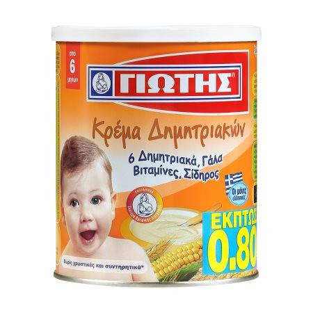 ΓΙΩΤΗΣ κρέμα δημητριακών 6+ μηνών 300gr