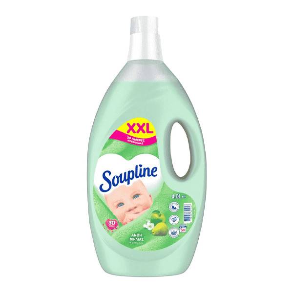SOUPLINE μαλακτικό ρούχων άνθη μηλιάς 50μεζ 4lt