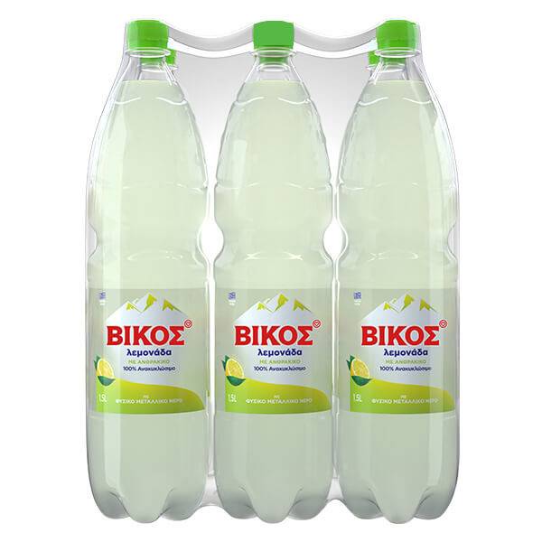 ΒΙΚΟΣ αναψυκτικό λεμονάδα μπουκάλι 6x1,5lt