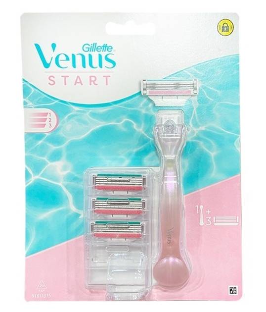 GILLETTE ξυραφάκι venus start με ανταλλακτικά 3τεμ