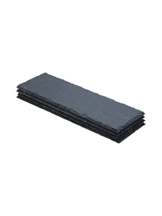 ESTIA πλατώ σχιστόλιθου 30x10cm 4τεμ