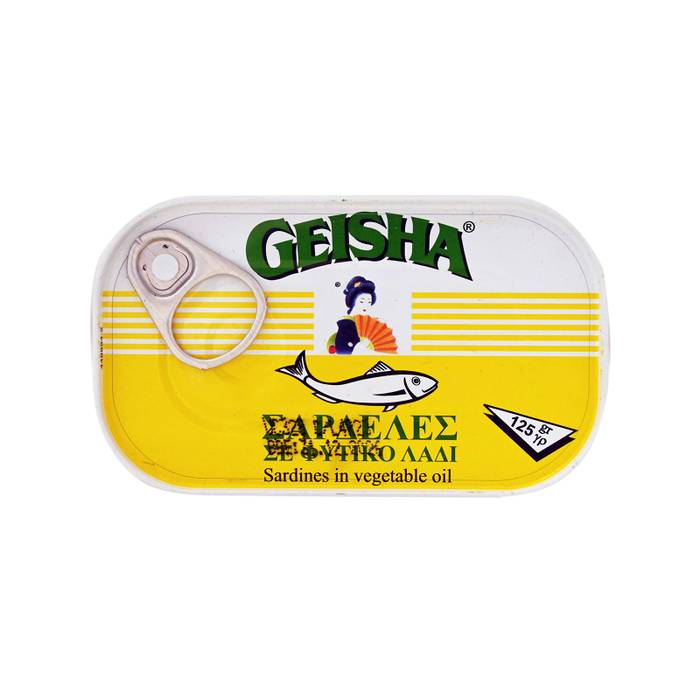 GEISHA σαρδέλες σε φυτικό λάδι 125gr
