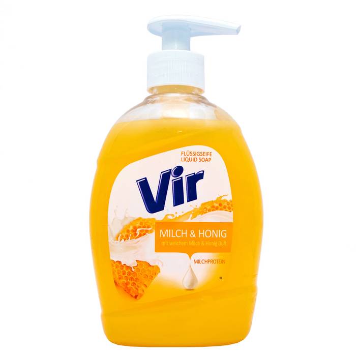 VIR κρεμοσάπουνο γάλα και μέλι με αντλία 400ml