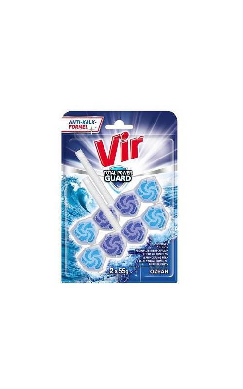 VIR μπλοκ τουαλέτας power guard ωκεανός 2x55gr