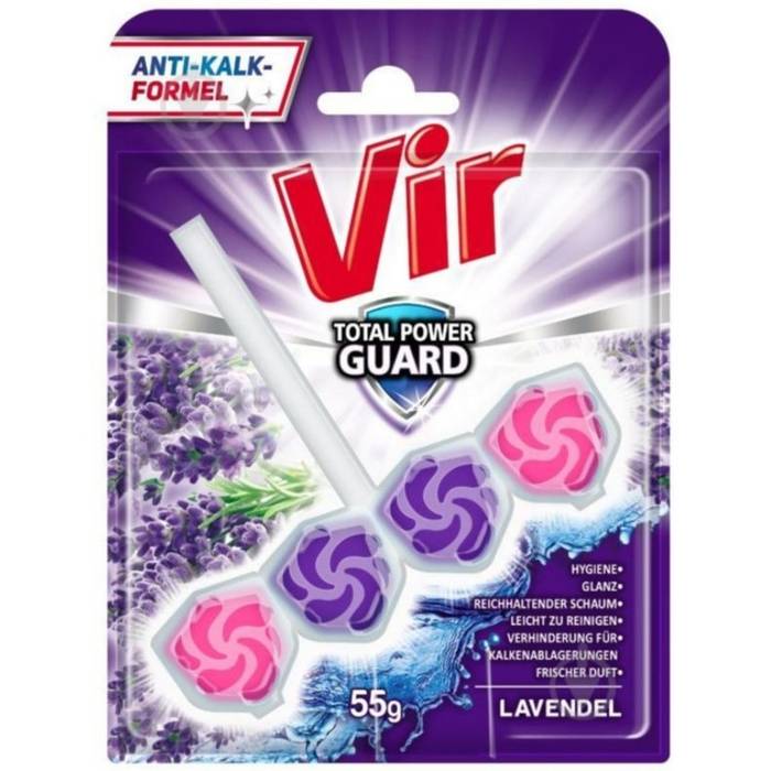VIR μπλοκ τουαλέτας power guard λεβάντα 2x55gr
