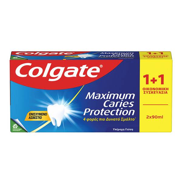COLGATE οδοντόκρεμα Maximum Caries Protection 2x90ml