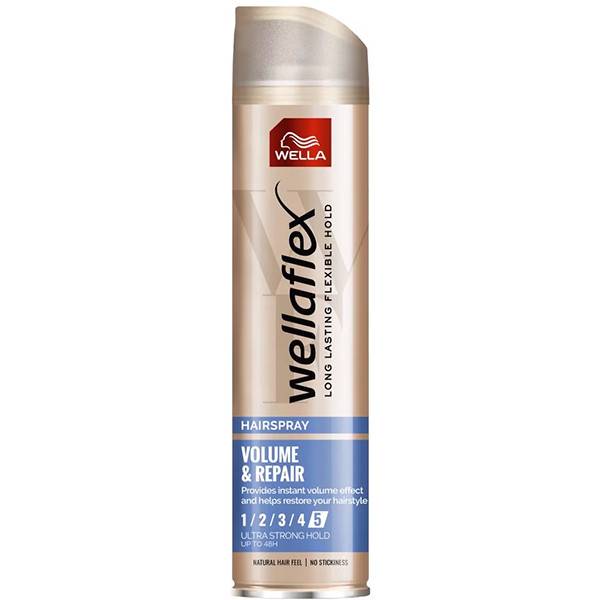 WELLAFLEX hair spray μαλλιών volume και repair No5 250ml