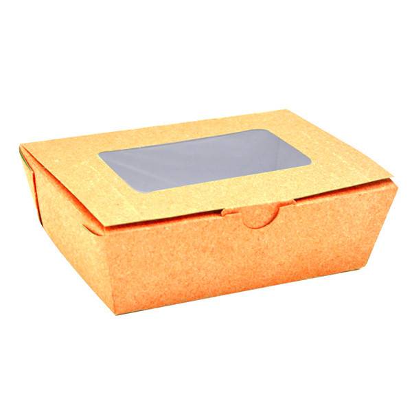 KRAFT BOX κουτί με παράθυρο 16x12x5 35τεμ