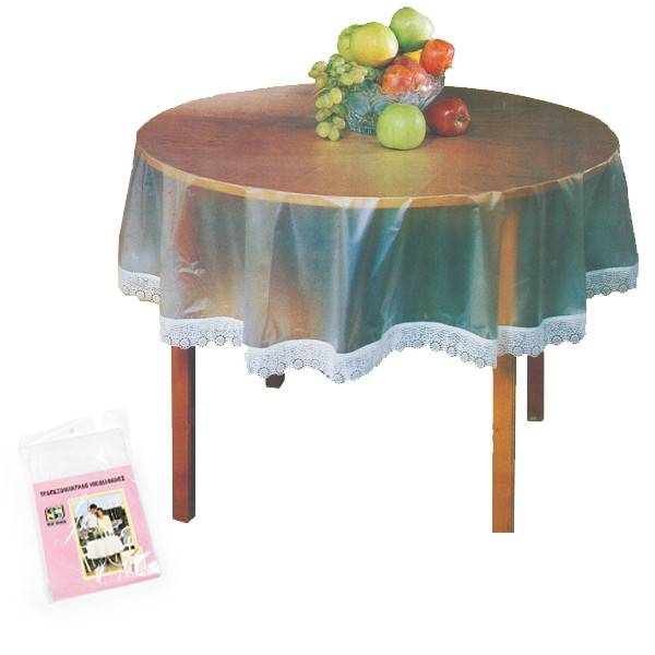 SIDIRELA τραπεζομάντηλο ημιδιαφανές στρόγγυλο 132cm