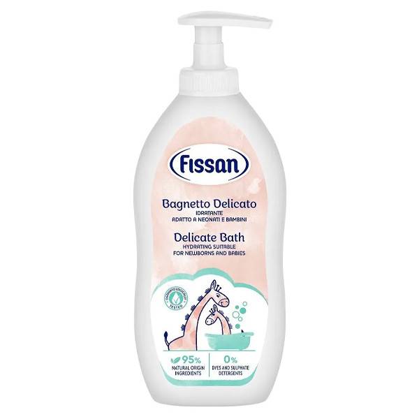 FISSAN baby σαμπουάν και αφρόλουτρο 2σε1 delicato 400ml