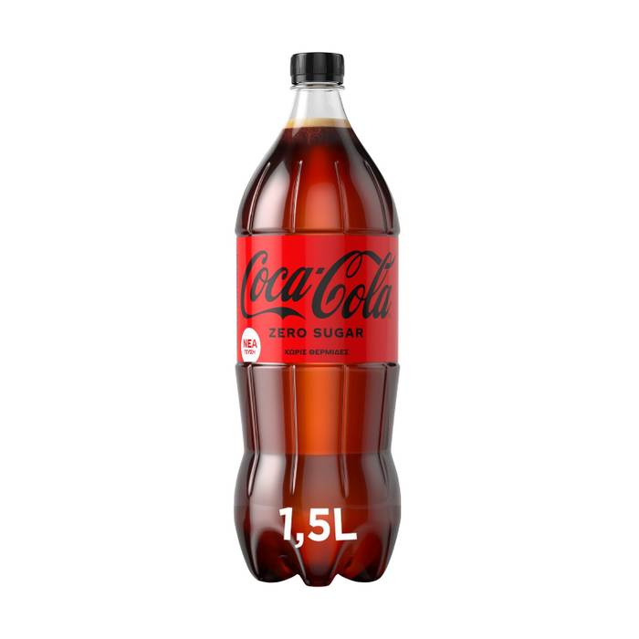 COCA COLA αναψυκτικό Zero χωρίς ζάχαρη 1,5lt