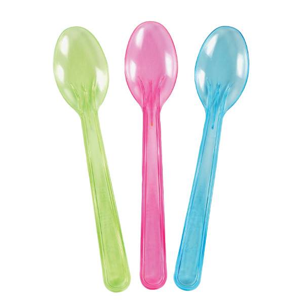LUX PLAST ΚΟΥΤΑΛΙΑ ΓΛΥΚΟΥ 3χρωματα 1/1 (100τεμ.) 12cm - (ΕΠΑΝΑΧΡΗΣΙΜΟΠΟΙΟΥΜΕΝΑ)