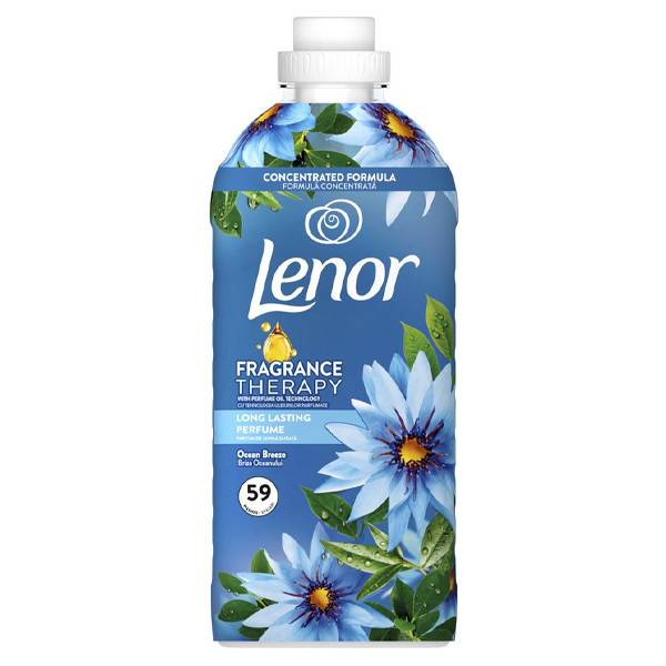 LENOR συμπυκνωμένο μαλακτικό ρούχων fresh ocean escape 59μεζ 1239ml