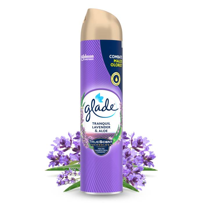 GLADE αποσμητικό χώρου tranquil λεβάντα και αλόη spray 300ml