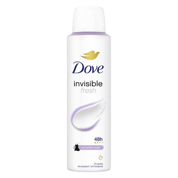 DOVE αποσμητικό σώματος spray invisible fresh 150ml
