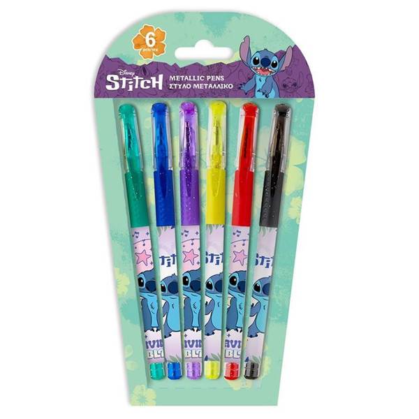 ΔΙΑΚΑΚΗΣ στυλό μεταλλικό lilo και stitch 6τεμ