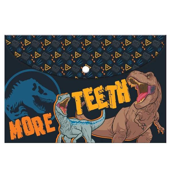 ΔΙΑΚΑΚΗΣ φάκελος με κουμπί Α4 jurassic 1τεμ