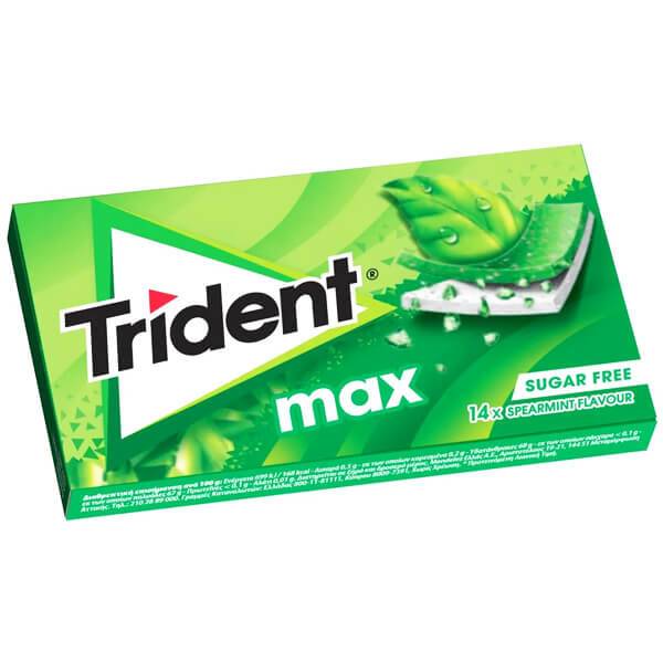 TRIDENT τσίχλες max δυόσμος 12x27gr