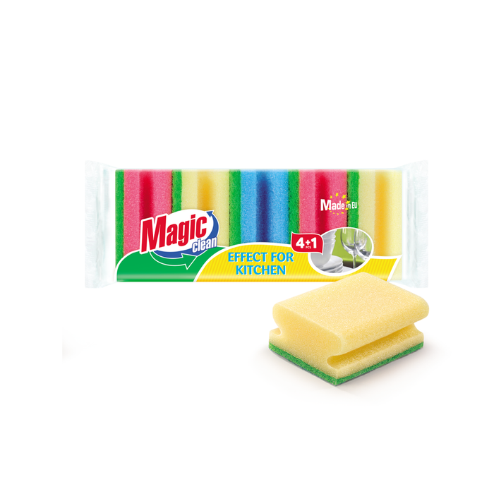 MAGIC CLEAN σφουγγάρι κουζίνας 5τεμ