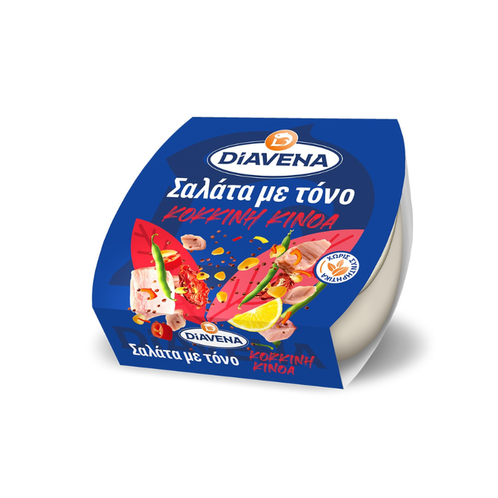 DIAVENA σαλάτα με τόνο και κόκκινη κινόα 160gr